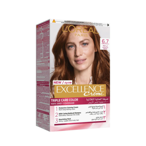 لوريال صبغه شعر اكس لانس 6.7 بني شوكولا