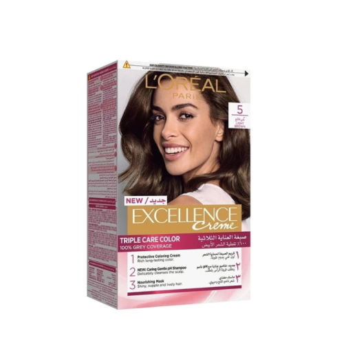 لوريال صبغه شعر اكسلانس 5 بني فاتح