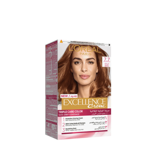 صبغة شعر اكسيلنس كريم من لوريال باريس باللون البني...