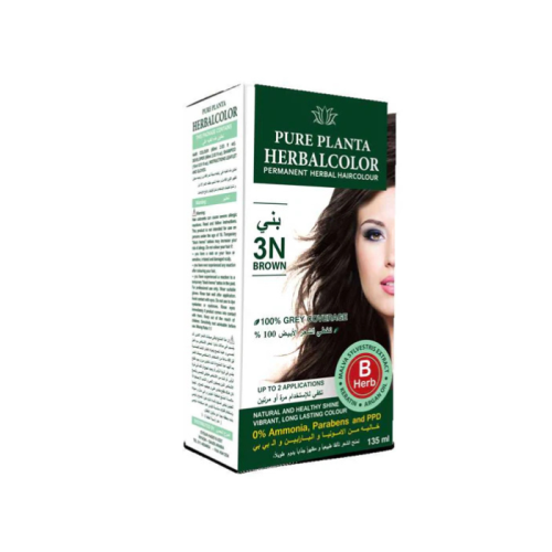 هيربل كلر صبغة نباتية دائمة 3N بني 135 مل