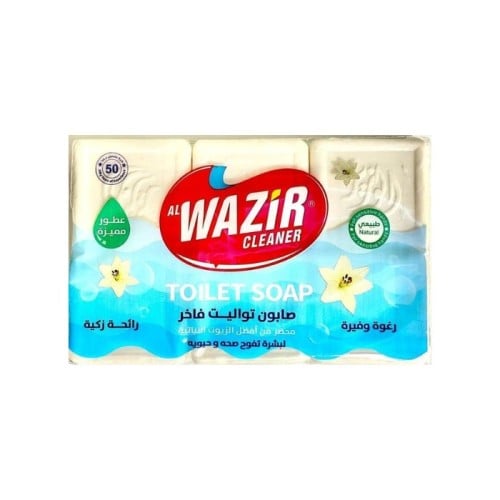 صابون الوزير، صابون تواليت فاخر, 6 قطع, محضر من زي...