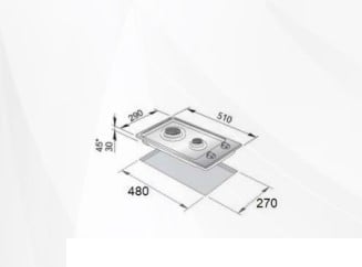 سطح كهربائي 30سم H-302