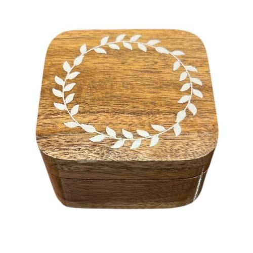 صندوق خشب هندي صغير