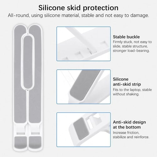 حامل لاب توب قابل للطي باكثر من وضعية إرتفاع يسمح...
