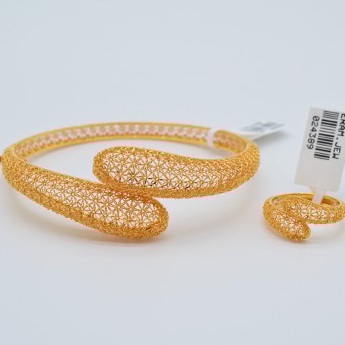 طقم سوارة وخاتم ذهب