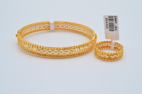 طقم سوارة وخاتم ذهب