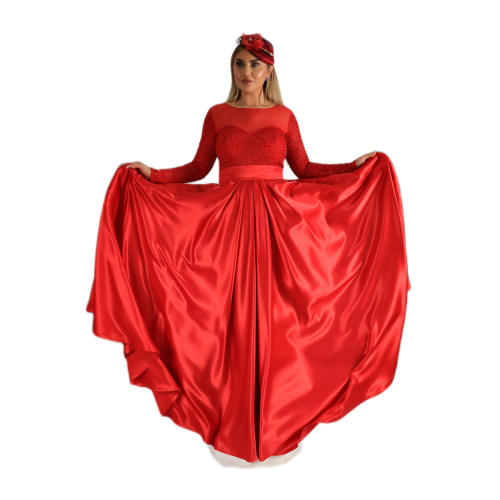 فستان سهرة موديل 0054