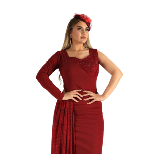 فستان سهرة موديل 0088