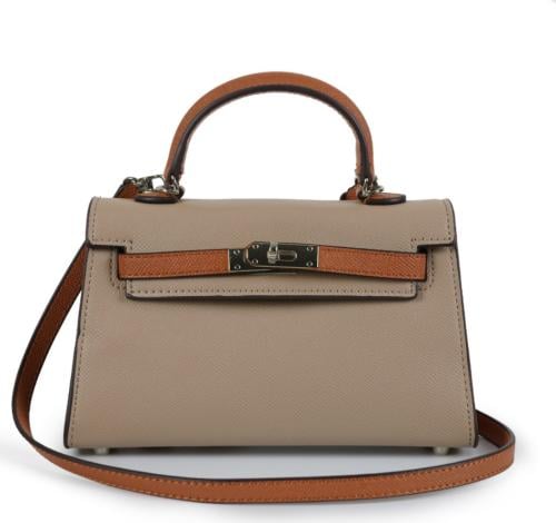 kaki brwon silver - 22 cm