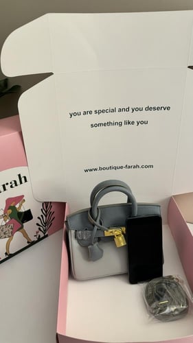 Birkin Blue&Gray - 20 cm