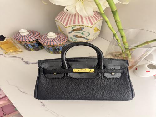 Black leather - 20 cm