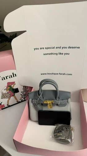 Birkin Blue&Gray - 20 cm