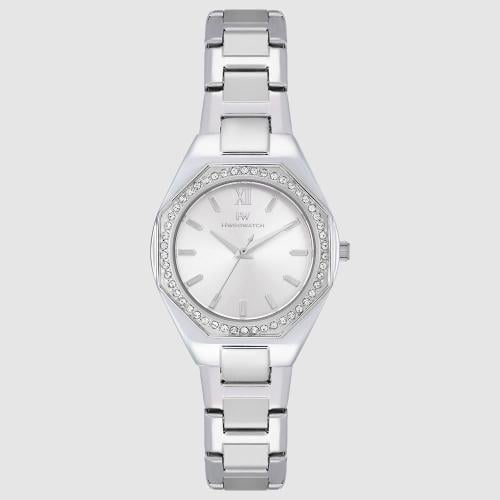 ساعة نسائية هوقو ووتش 248182 فضي مينا أبيض