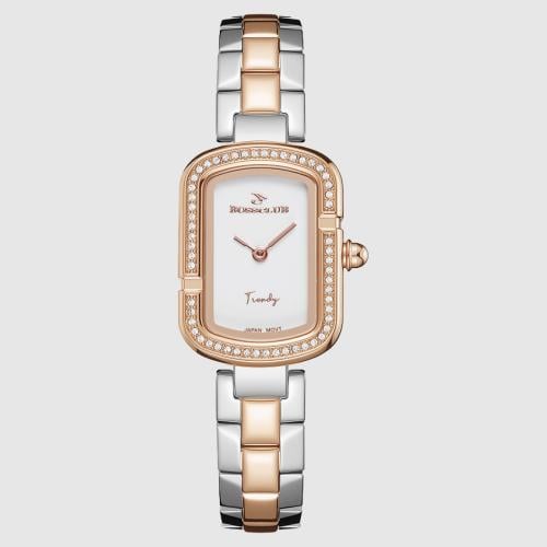 ساعة نسائية بوس كلوب 256048 فضي إطار روز جولد