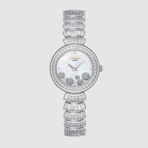 ساعة نسائية كارديال فضي 254102