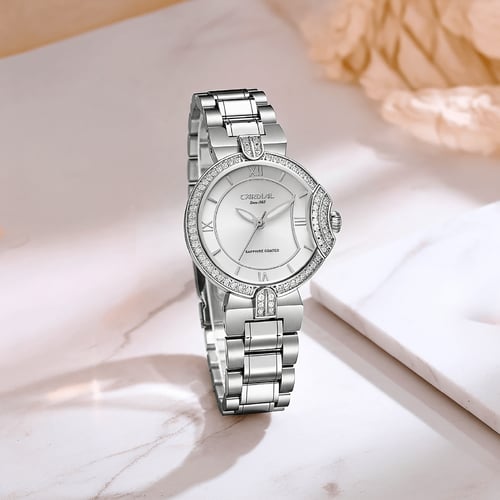 ساعة نسائية كارديال 254115 أبيض