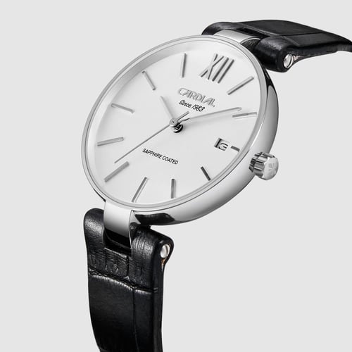 ساعة رجالية جلد كارديال 254077