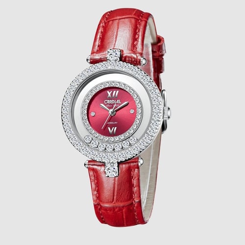 ساعة نسائية جلد كارديال 9758