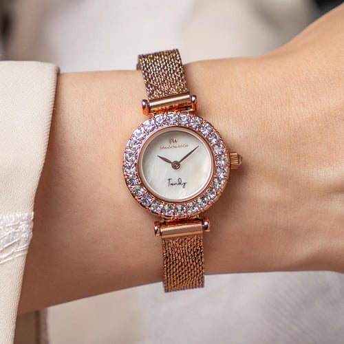 ساعة نسائية هوقو ووتش 258108 روز جولد