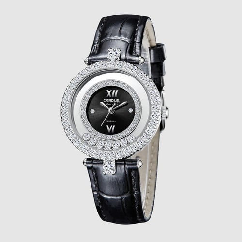ساعة نسائية جلد كارديال 9758