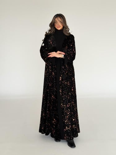 عباية شيفون مخمل قصة نص كلوش