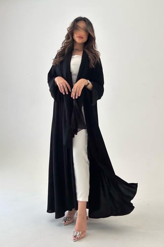 عباية لف كريب مع كسر من الخلف