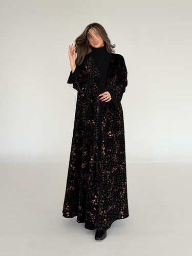 عباية شيفون مخمل قصة نص كلوش