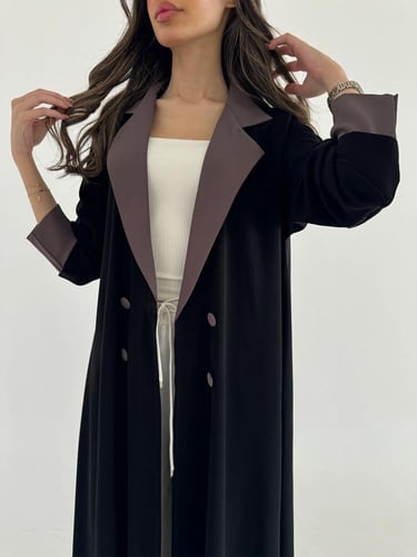 عباية رسمي بياقة كريب ملكي