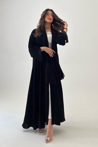 عباية لف كريب مع كسر من الخلف