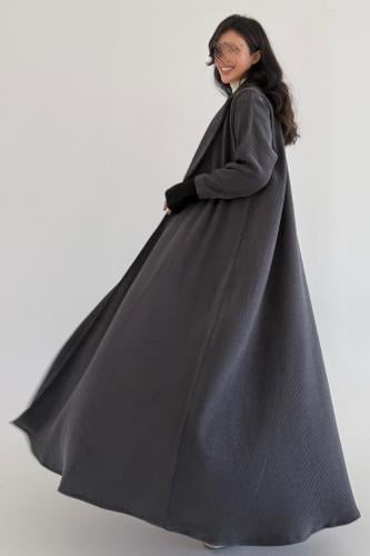 عباية صوف ايطالي قصة ربع كلوش