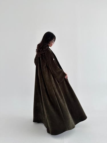 عباية صوف إيطالي قصة ربع كلوش