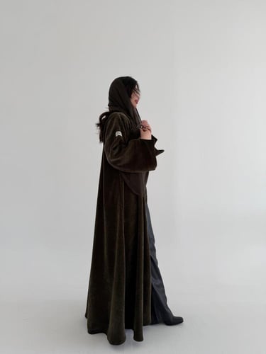 عباية صوف إيطالي قصة ربع كلوش