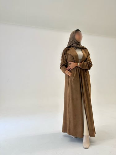 شامواه ايطالي مقلم مع جيوب