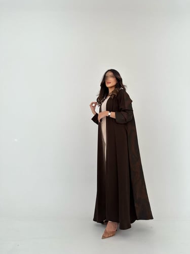 عباية كريب صيفي مع تفته