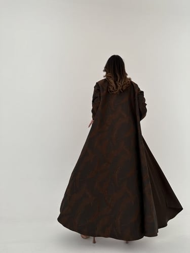 عباية كريب صيفي مع تفته