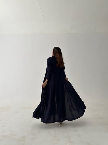 عباية من الكريب البارد نص كلوش