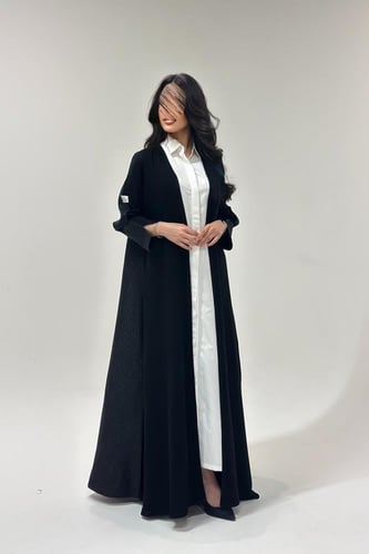 عباية كريب مع تفته كلوش