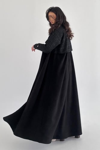 عباية شامواه مع شانيل قصة ربع كلوش