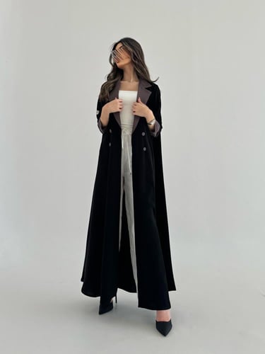 عباية رسمي بياقة كريب ملكي