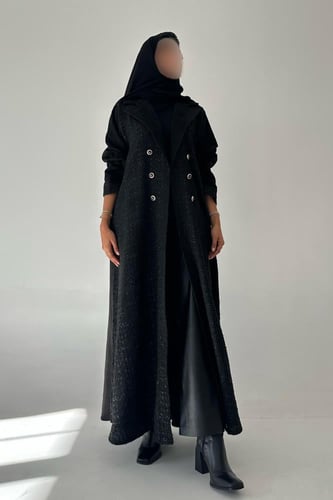 عباية شانيل مع شامواه ربع كلوش