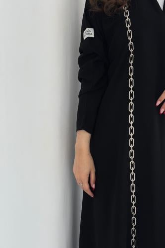 عباية كريب ملكي قصة ربع كلوش