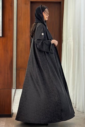 عباية قطن جاكار كلوش أكمام بفتحة