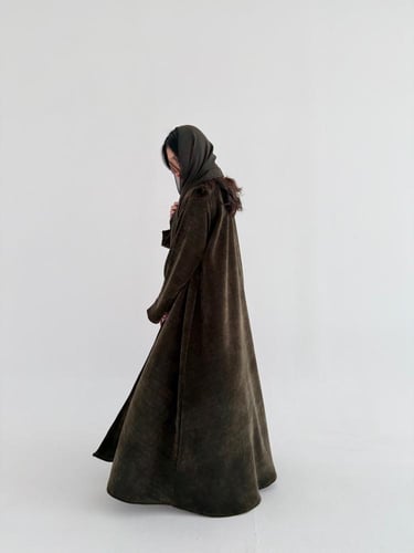 عباية صوف إيطالي قصة ربع كلوش