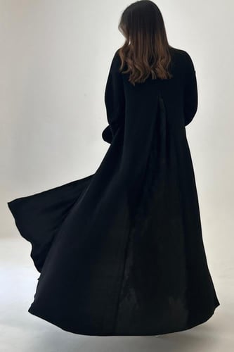 عباية لف كريب مع كسر من الخلف