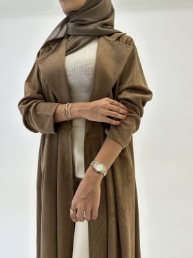 شامواه ايطالي مقلم مع جيوب