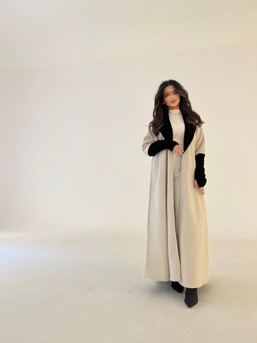 جوخ مع مخمل كوري ربع كلوش