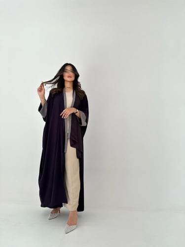 عباية كريب اكمام راكة قصة فراشة