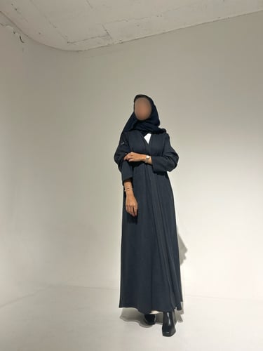 عباية صوف قصة ربع كلوش