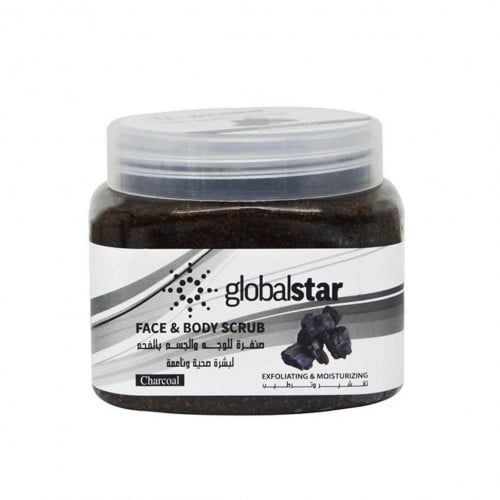 جلوبال ستار صنفرة الفحم للوجه والجسم 500 مل