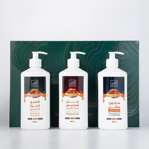 باكج الاستحمام والعناية بالمرة الطبيعي 900 مل - تج...